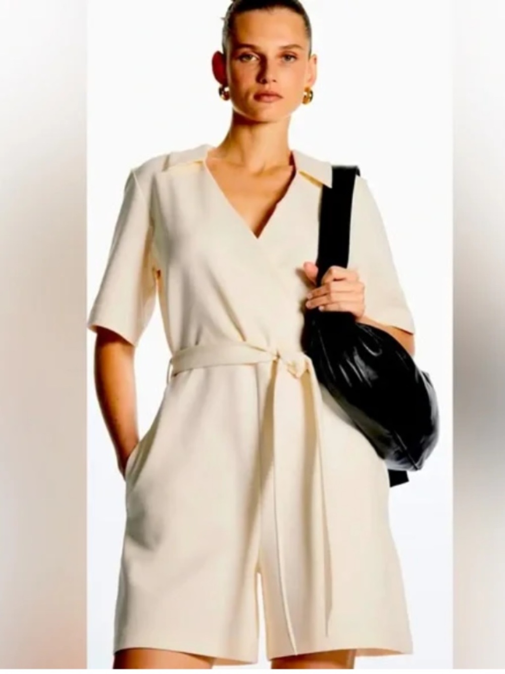 COS wrap-effect playsuit